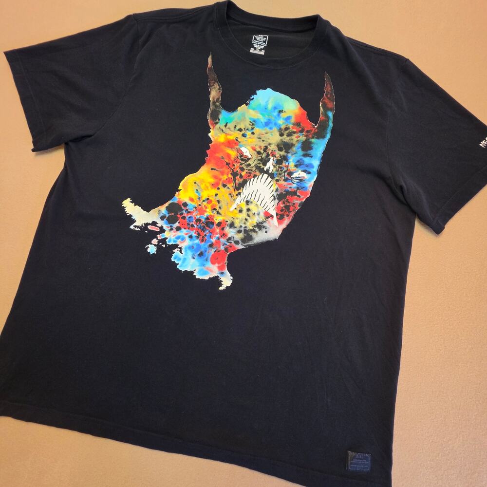 Nike SB x Neckface Monster Graphic T-Shirt Black Multicolor Sz XXL Dri-Fit Tee